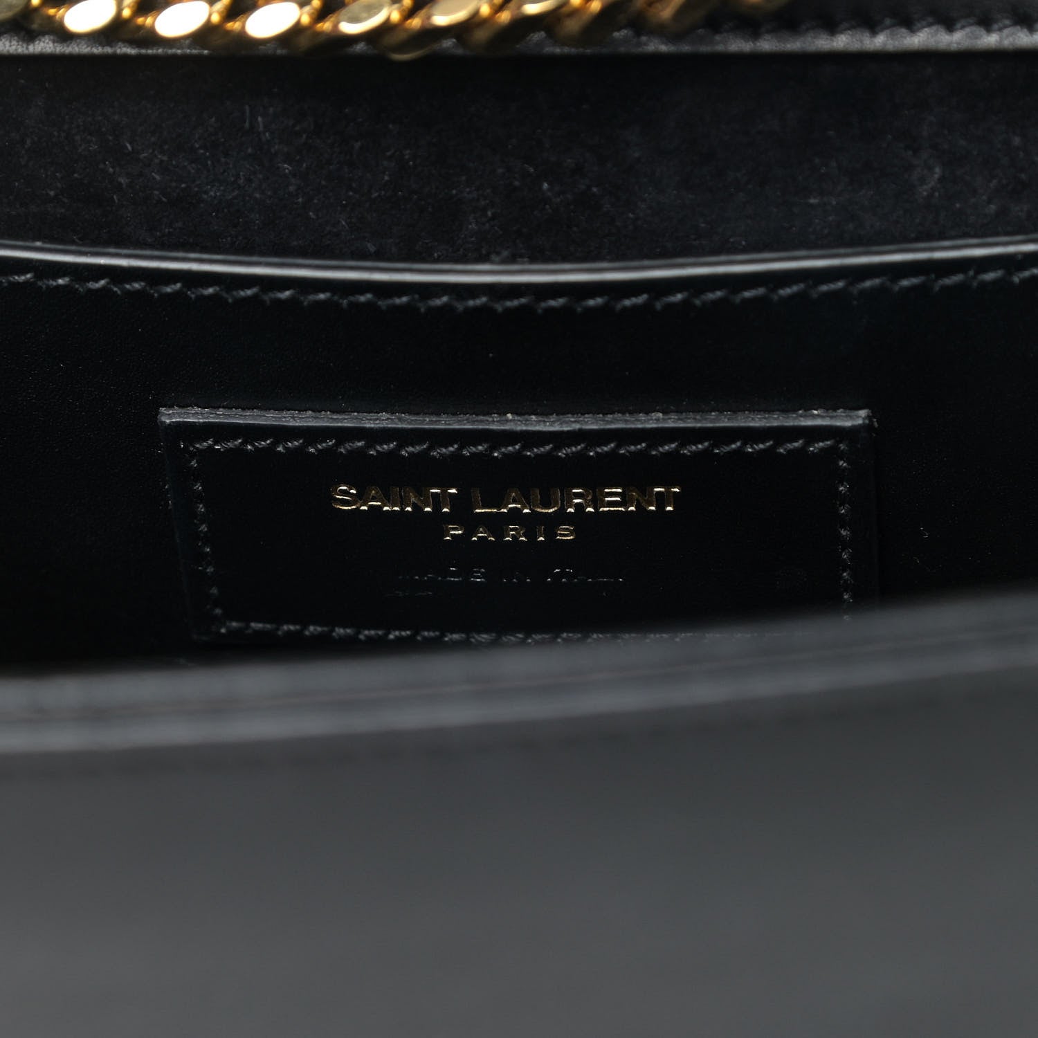 Saint Laurent Smooth Calfskin Medium Classic Monogram Kate Tassel Satchel Black 7 of 9