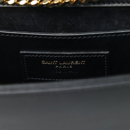 Saint Laurent Smooth Calfskin Medium Classic Monogram Kate Tassel Satchel Black 7 of 9