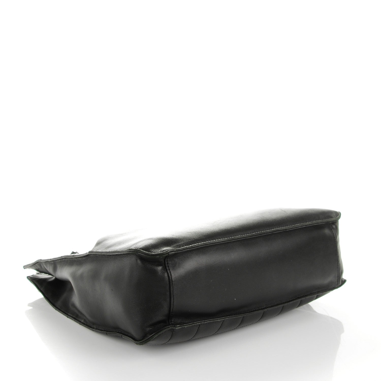 Chanel Lambskin Square Stitched Tote Black 4 of 9