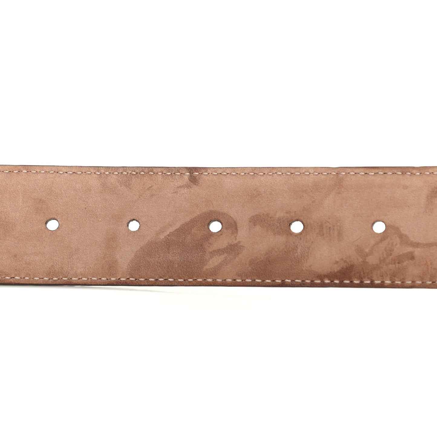 Guccissima Signature Interlocking G 37mm Belt 80 32 Mystic White