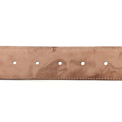 Gucci Guccissima Signature Interlocking G 37mm Belt 80 32 Mystic White 4 of 5