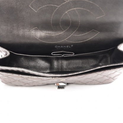 Chanel Metallic Calfskin Striped 2.55 Reissue 227 Silver 15 of 18