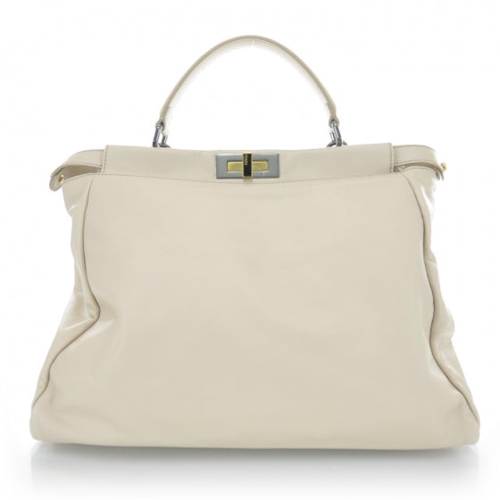Nappa Large Peekaboo Iconic Satchel Pink