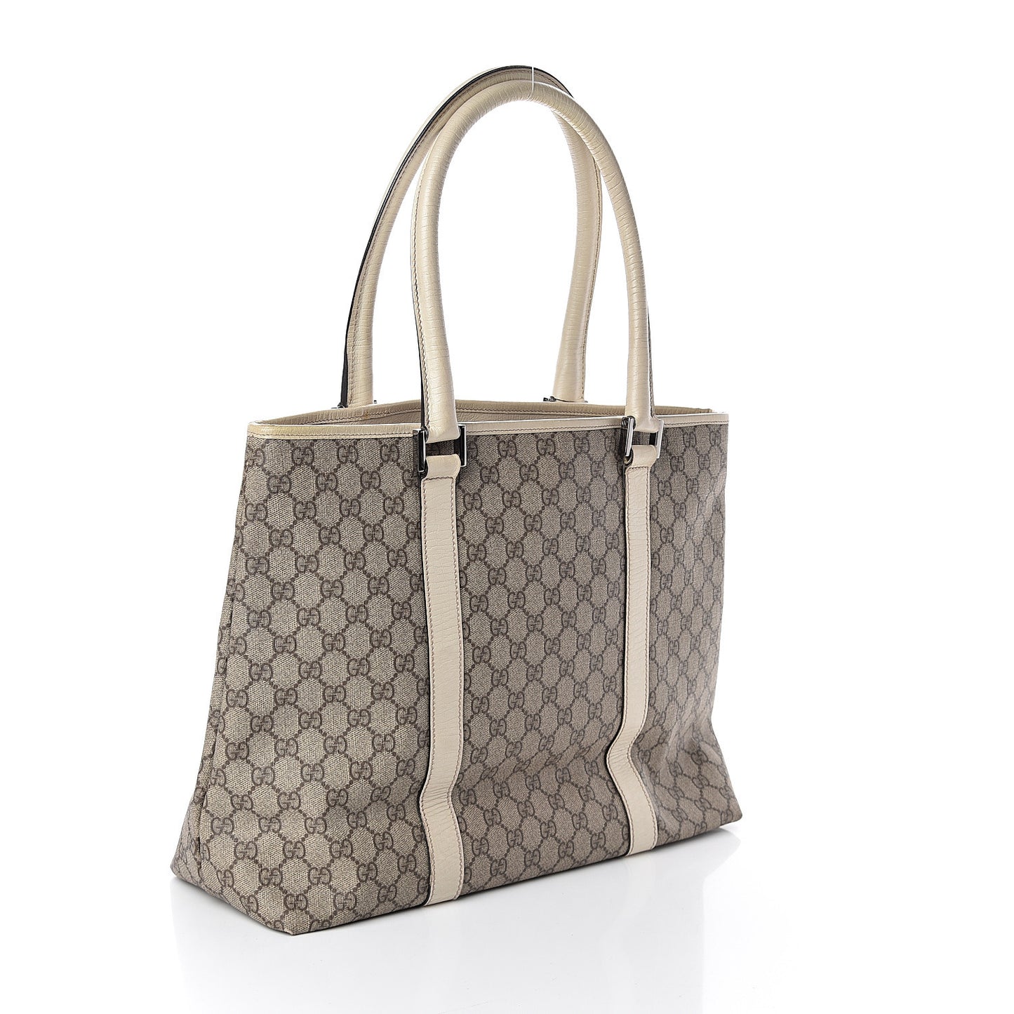 GG Plus Monogram Medium Joy Tote Off White