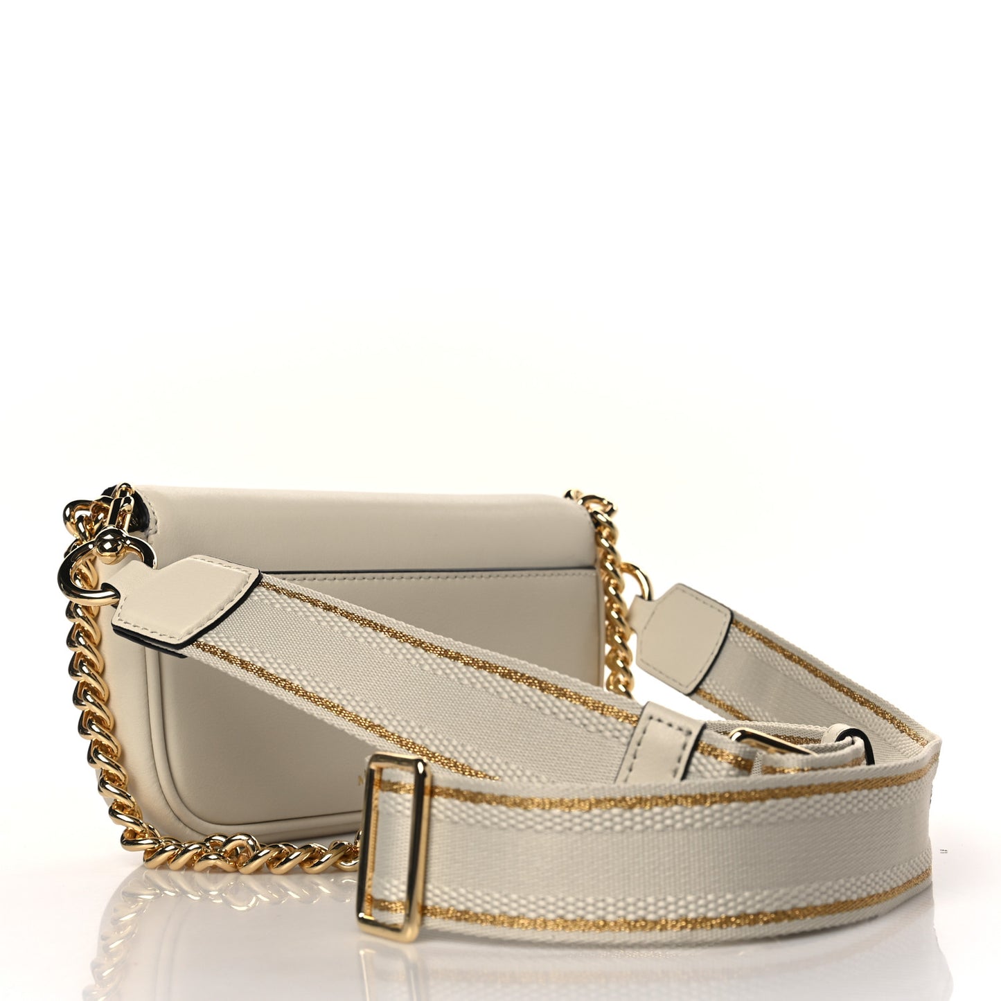Calfskin Mini The J Marc Shoulder Bag Cloud White