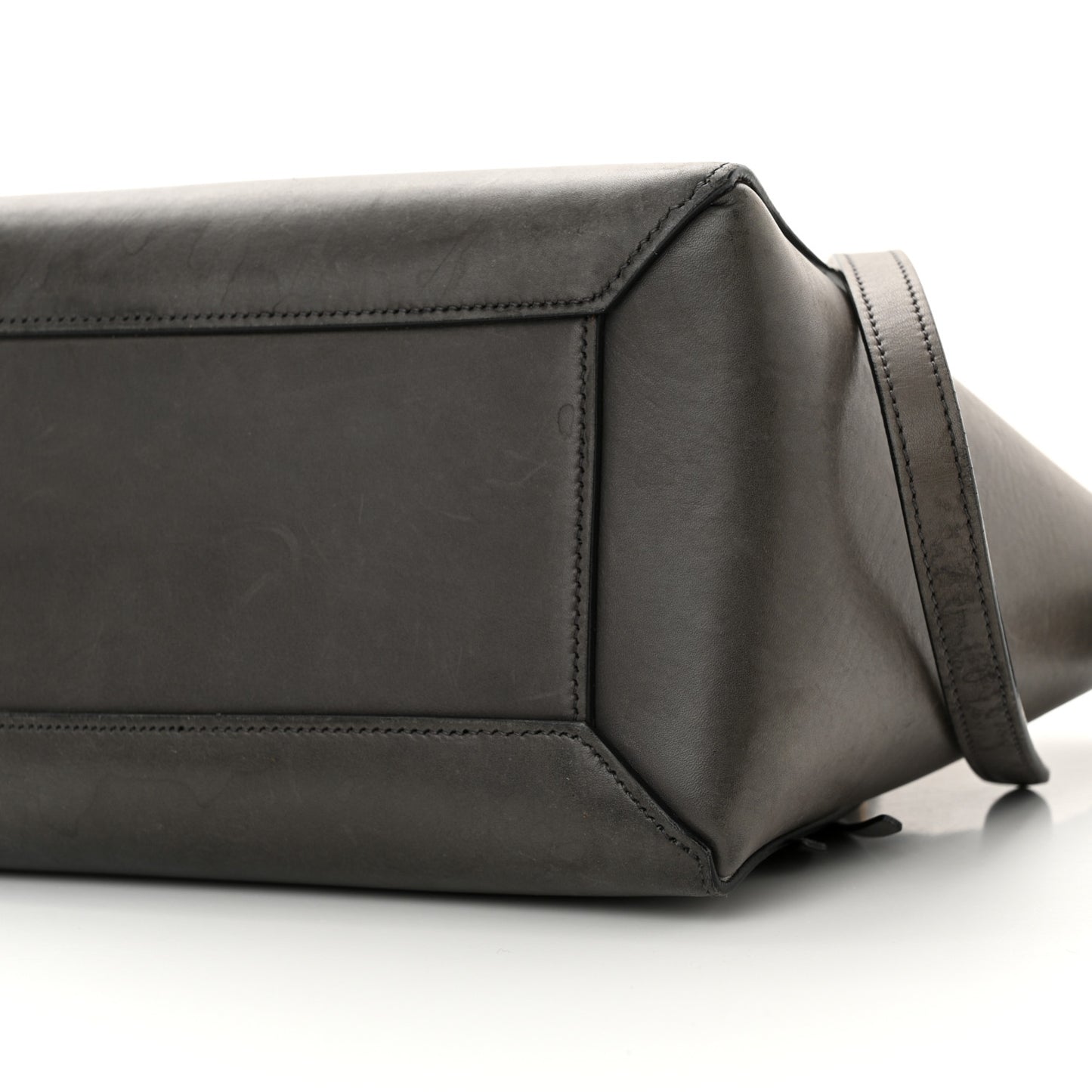 Smooth Calfskin Micro Belt Bag Grey