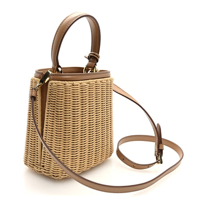 Prada Wicker Mini Panier Bag Naturale 3 of 9