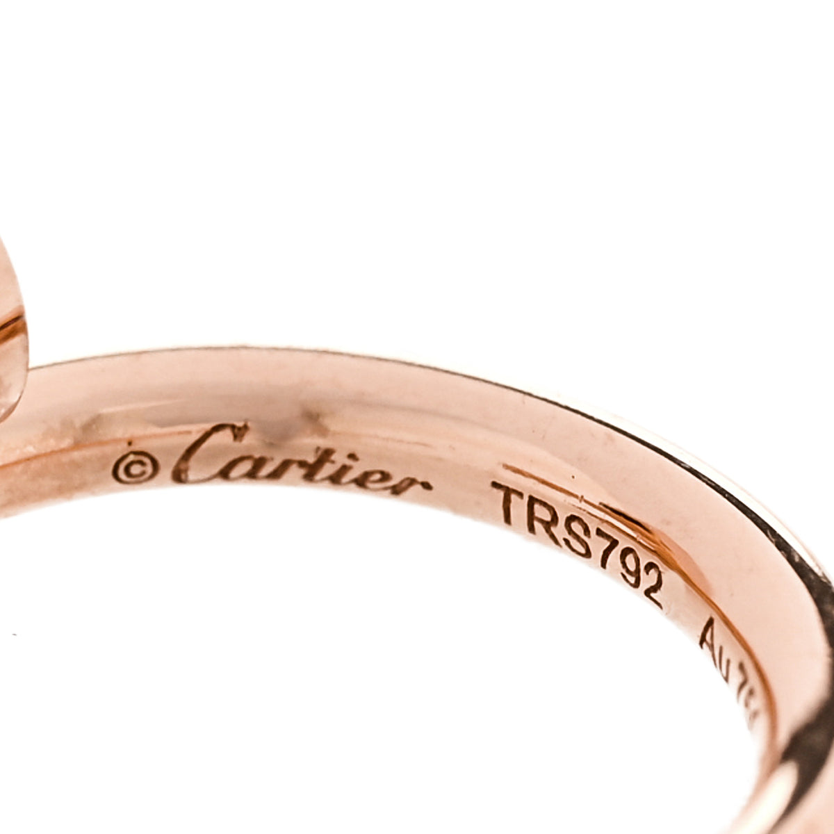 Cartier 18K Pink Gold Mini Juste Un Clou Hoop Earrings 4 of 6