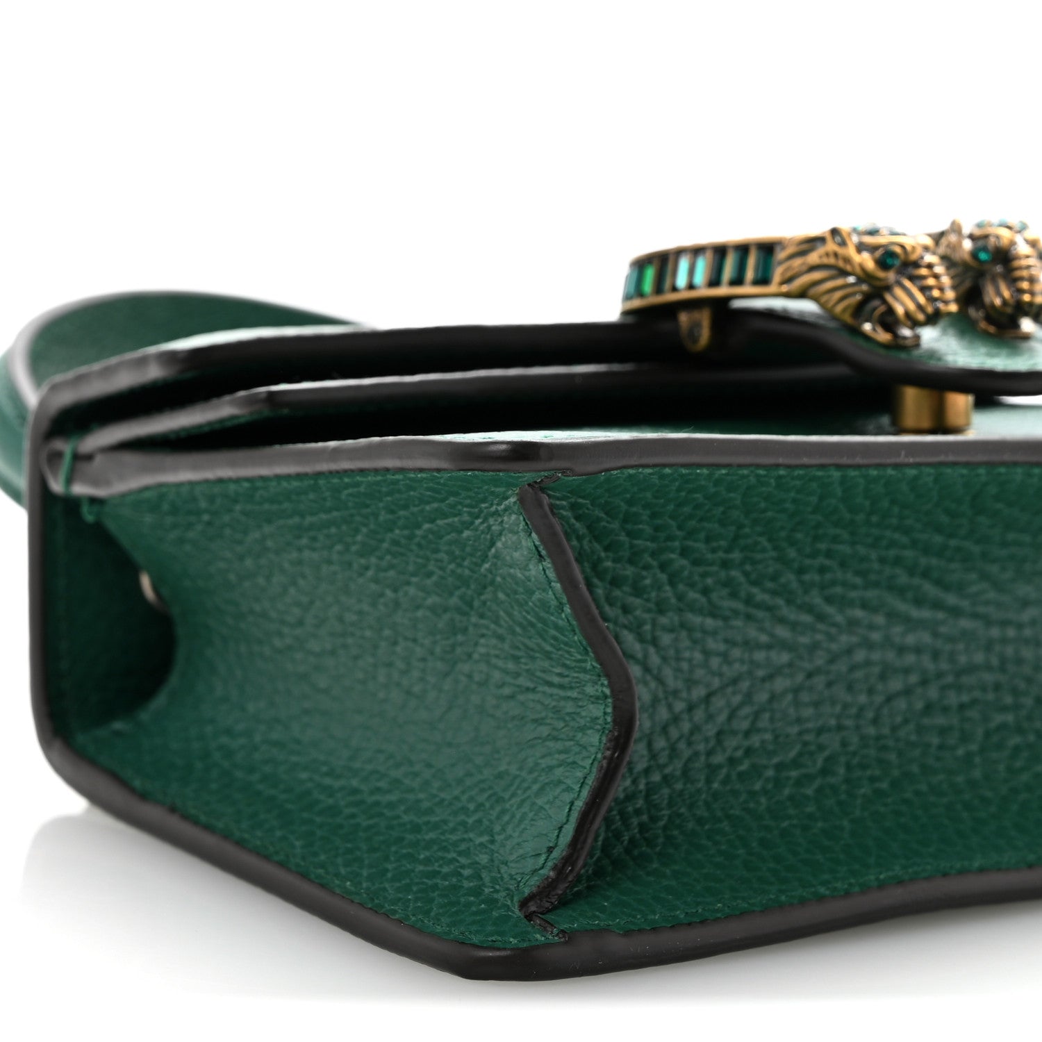 Gucci Dollar Calfskin Crystal Mini Dionysus Top Handle Bag Emerald 9 of 10