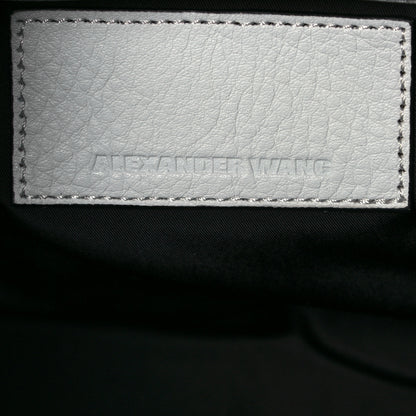 Alexander Wang Pebbled Lambskin Rockie White Black Hardware 6 of 17