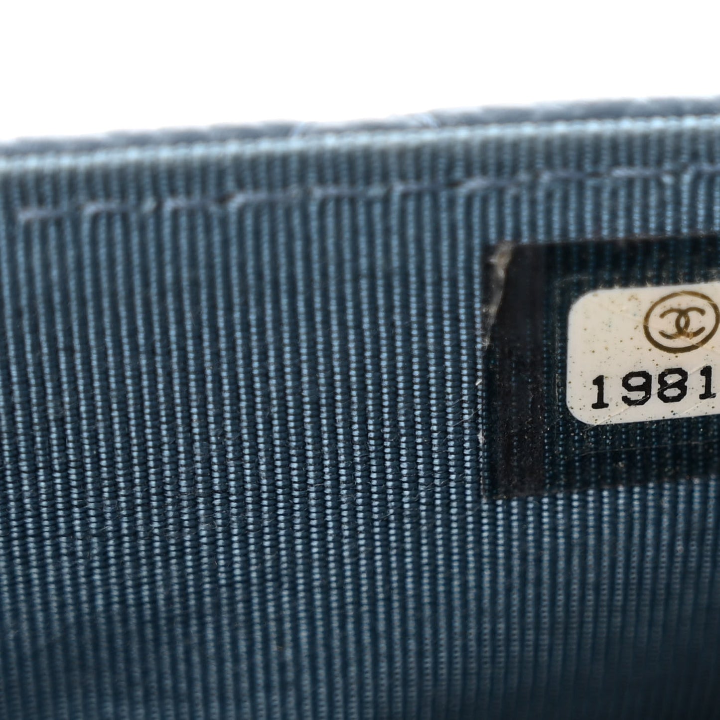 Caviar Quilted Wallet on Chain WOC Blue