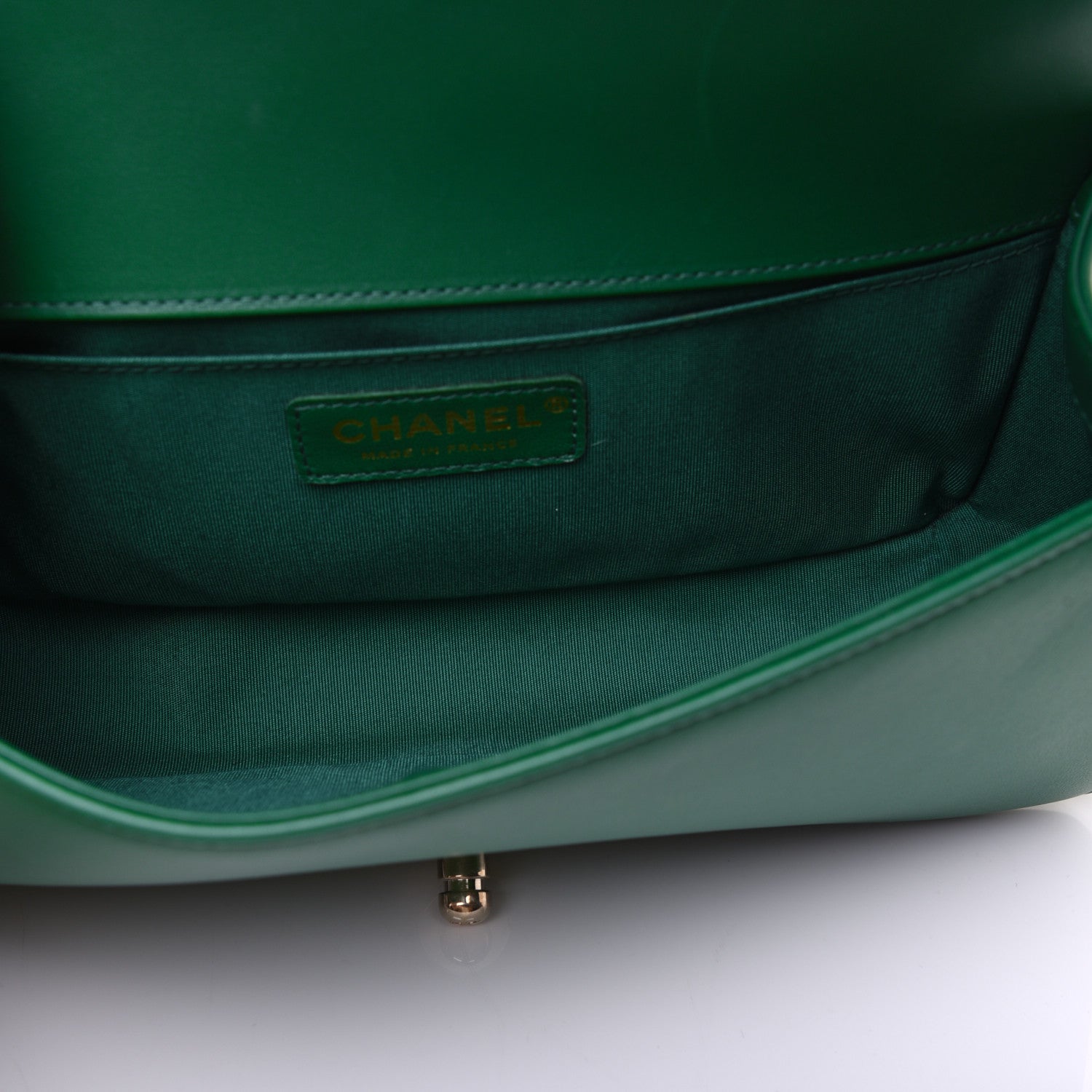 Chanel Lambskin Quilted Medium Boy Flap Green 5 of 17