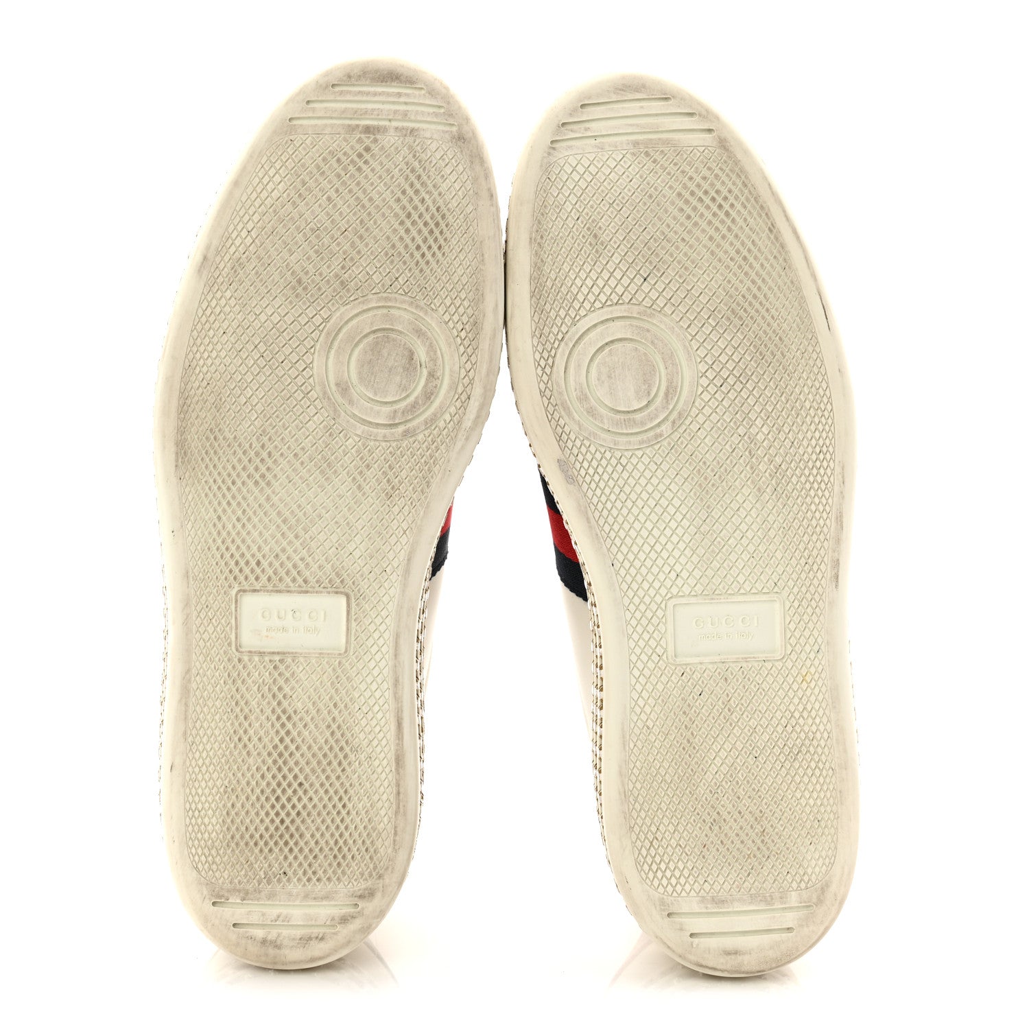 Gucci Calfskin Crystal Web Bee Embroidered Womens Ace Platform Sneakers 39 White 6 of 9