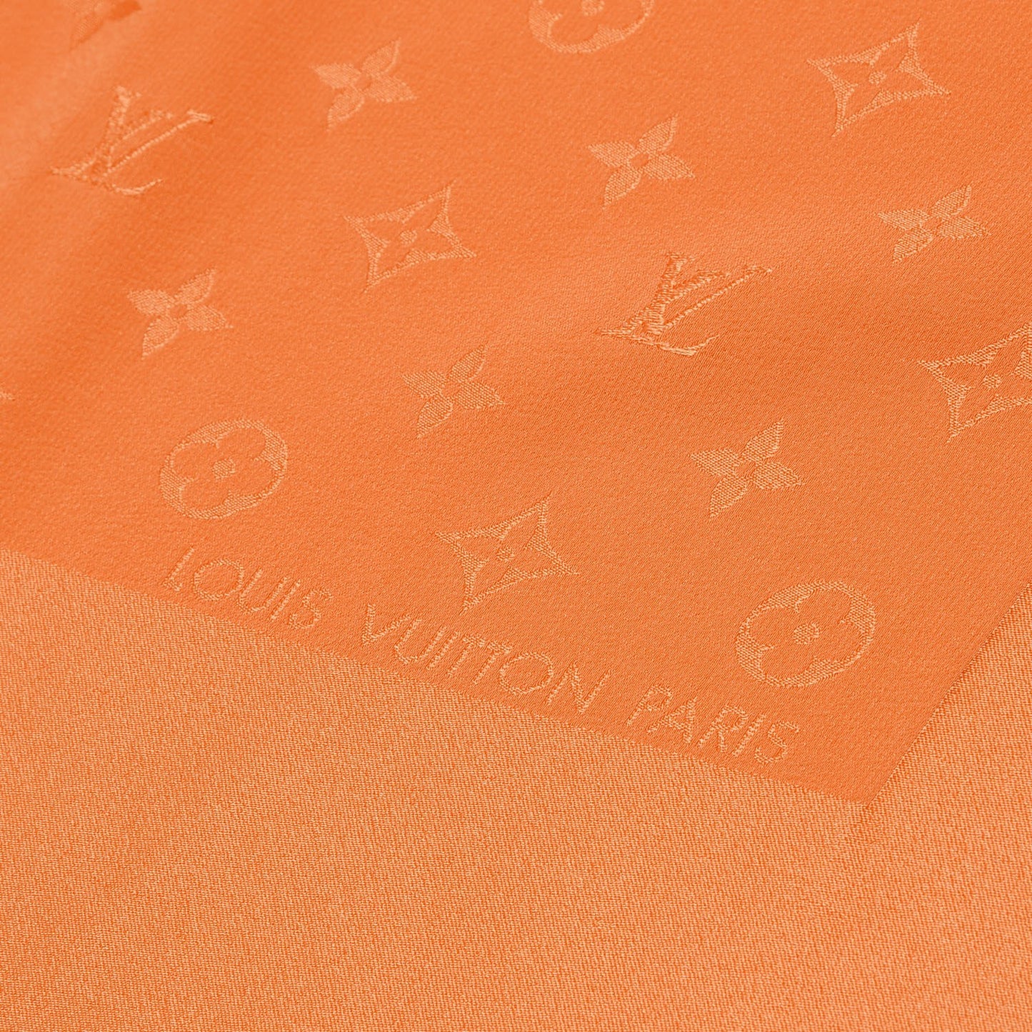 Silk Monogram Monaco Scarf Orange
