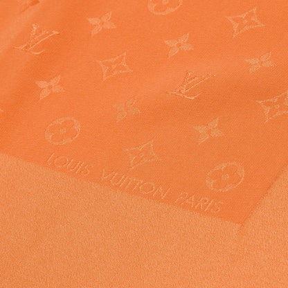 Louis Vuitton Silk Monogram Monaco Scarf Orange 3 of 4