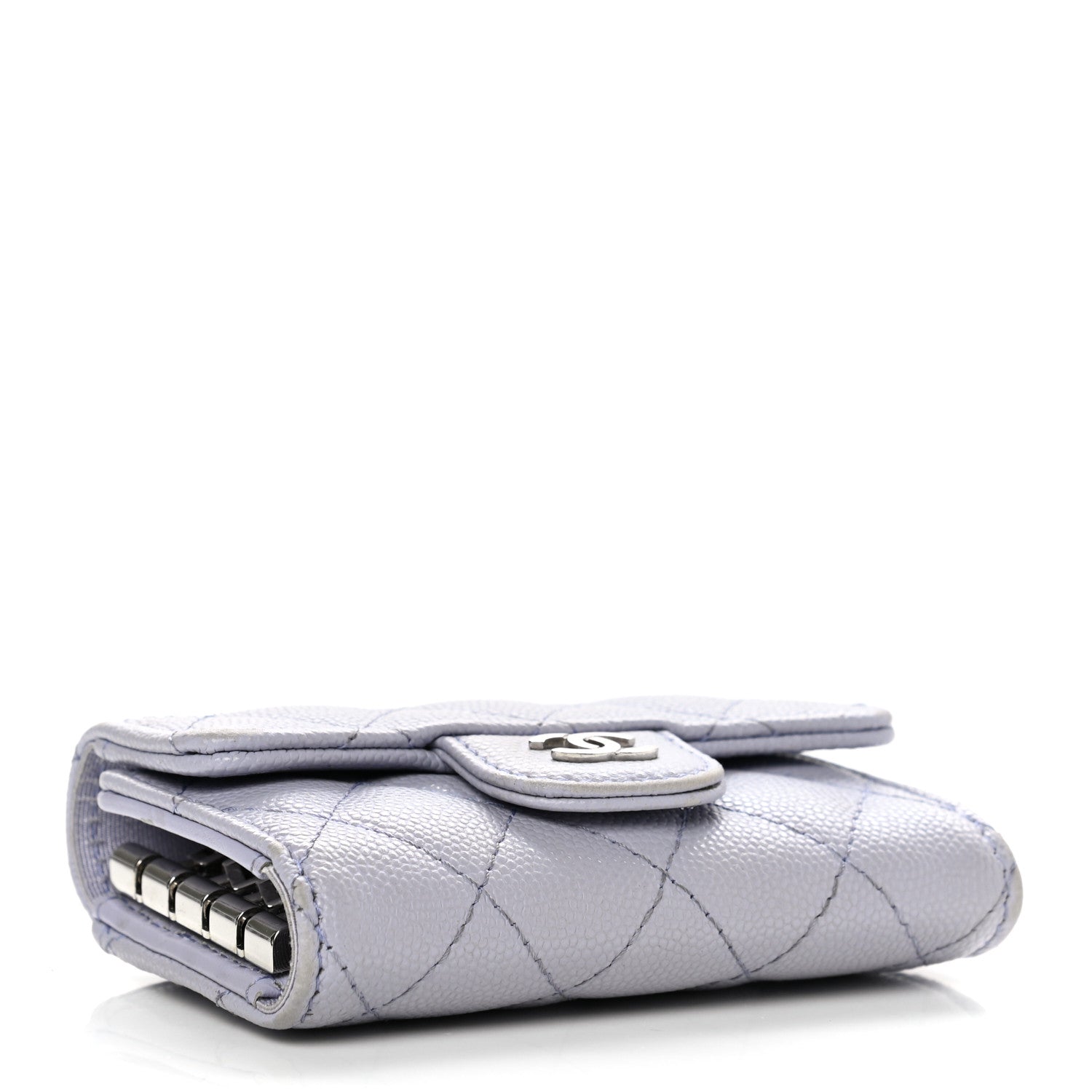 Chanel Caviar Quilted Classic 4 Key Holder Wallet Light Purple 5 of 12