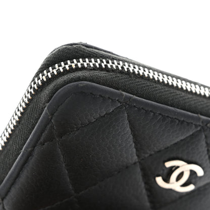 Chanel Caviar Quilted Zip Coin Purse Black 12 of 16