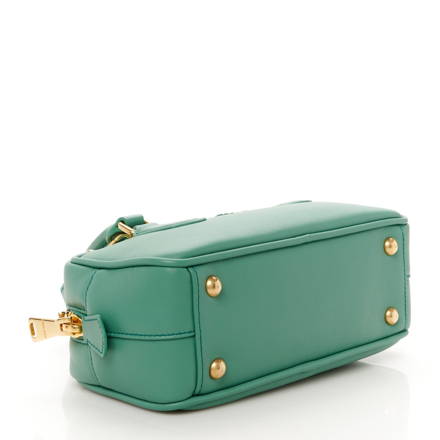 Calfskin Regular Arcadie Top Handle Bag Salvia