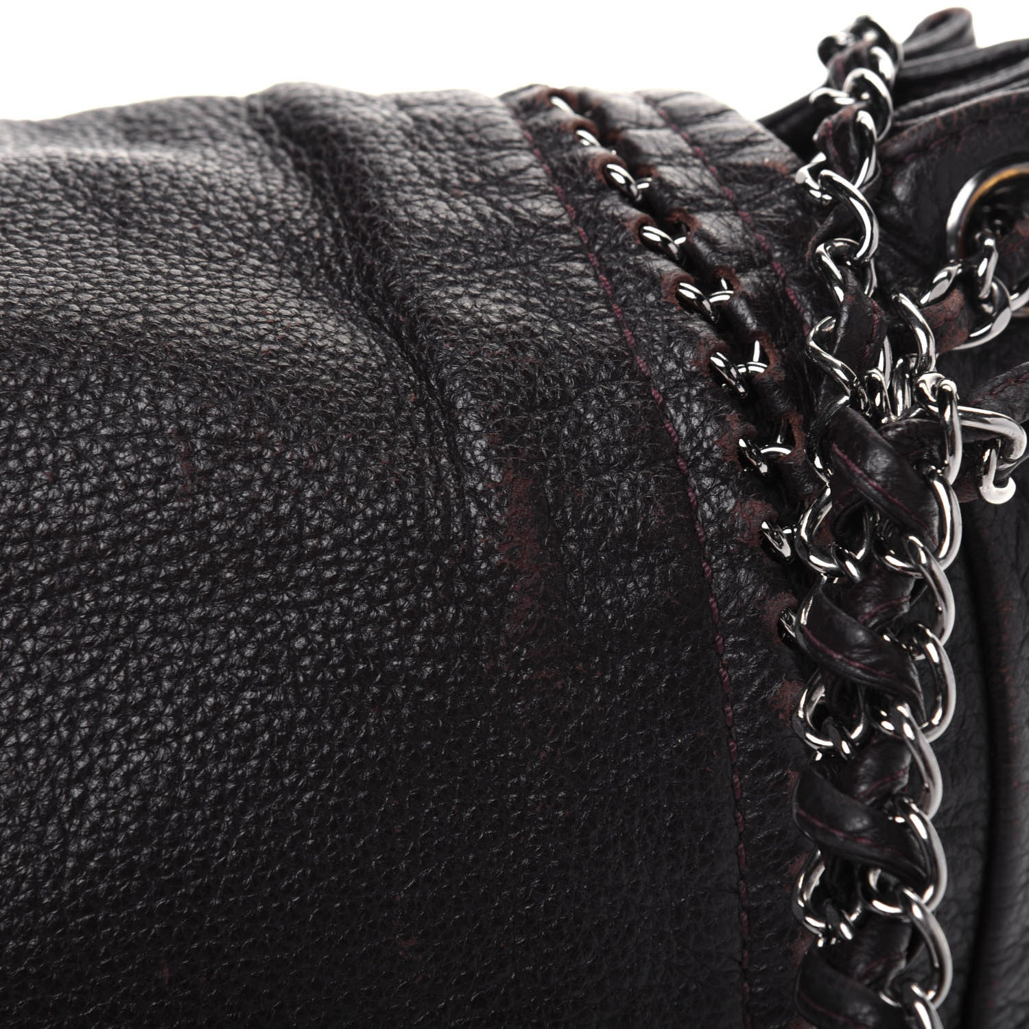 Chanel Metallic Deerskin Luxe Ligne Flap Black 26 of 34