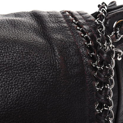 Chanel Metallic Deerskin Luxe Ligne Flap Black 26 of 34
