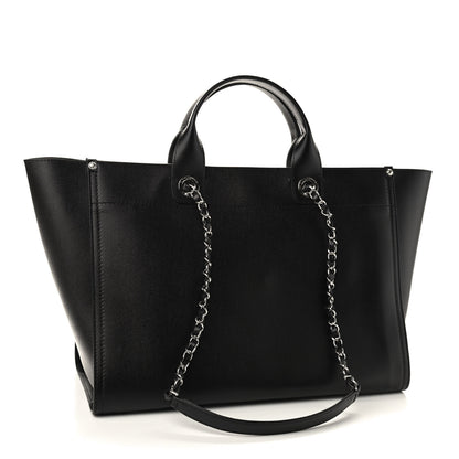 Chanel Caviar Medium Studded Deauville Tote Black 3 of 9