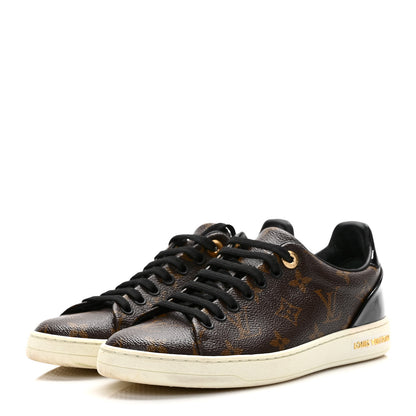 Louis Vuitton Patent Monogram Frontrow Sneakers 37 3 of 9