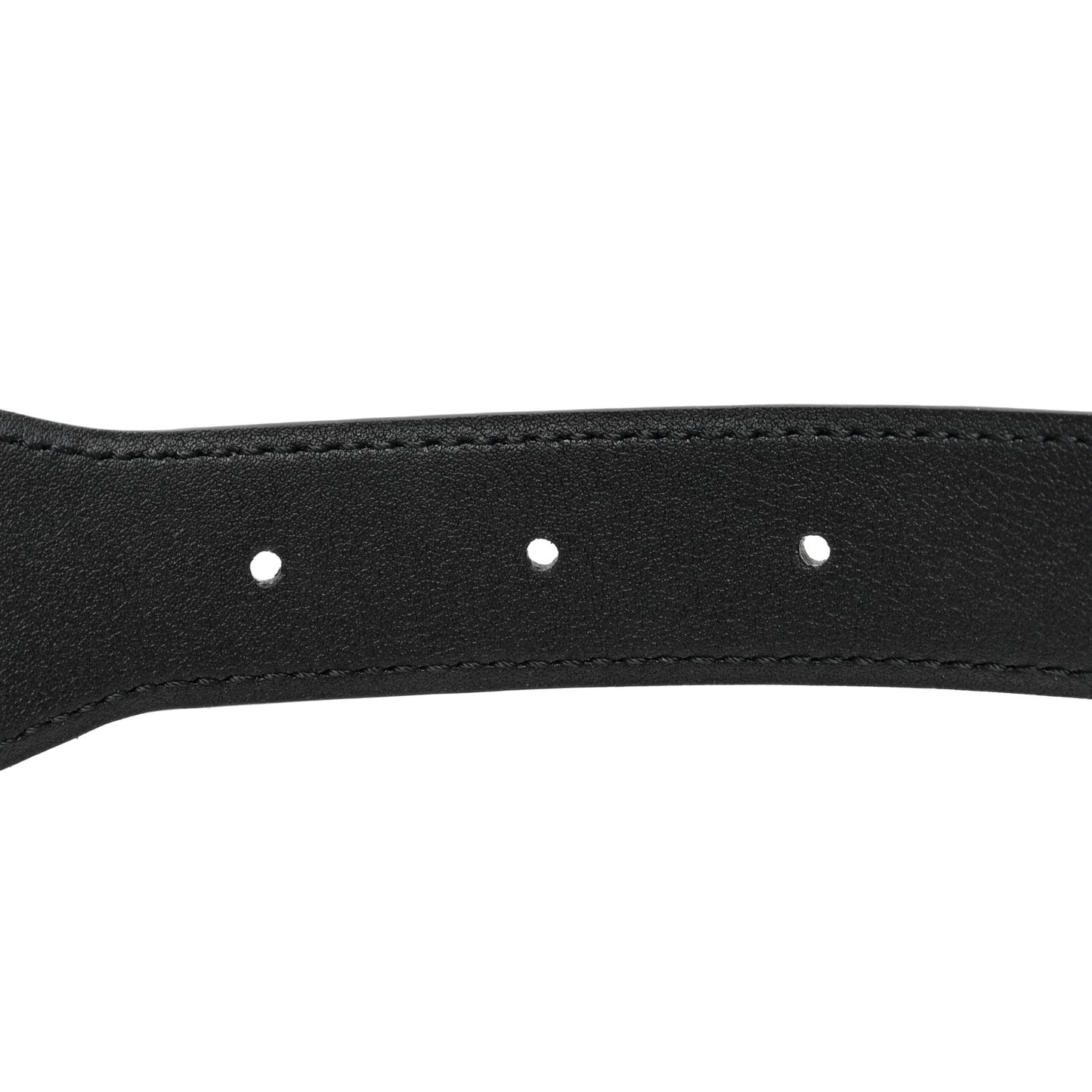 Efesto Leather Horsebit 25mm Belt 90 36 Black
