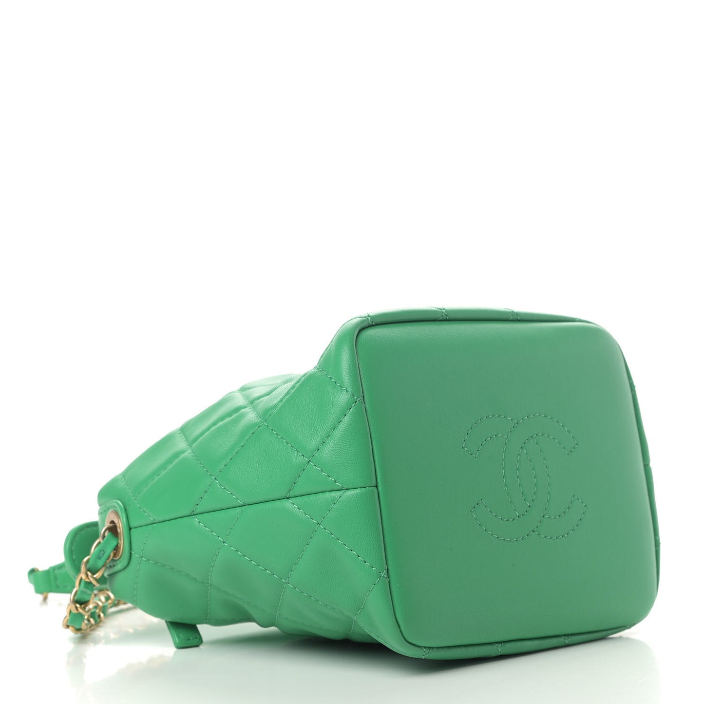 Lambskin Quilted Small Perfect Meeting Hobo Green