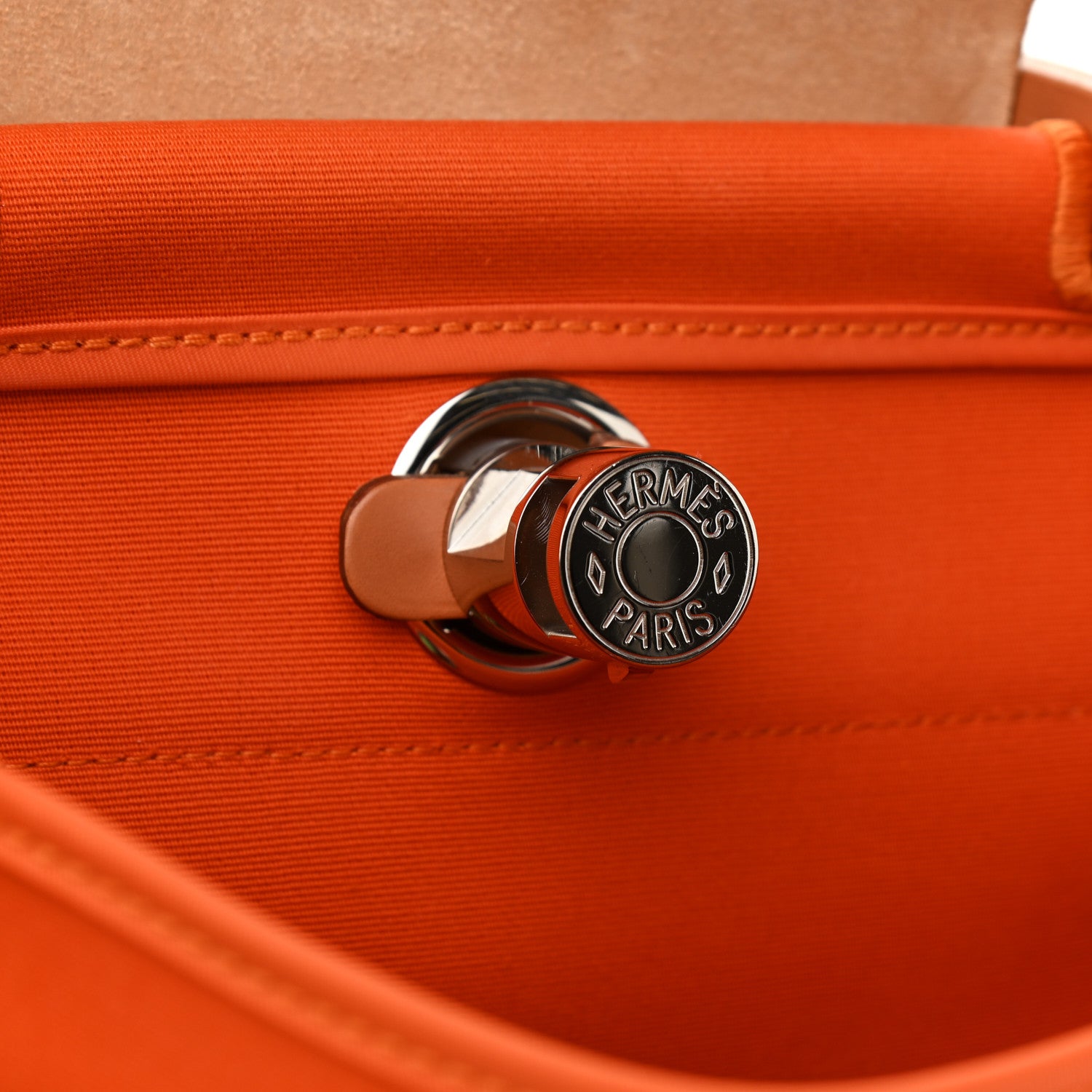 Hermes Toile Vache Hunter Herbag Zip 31 PM Orange 12 of 14