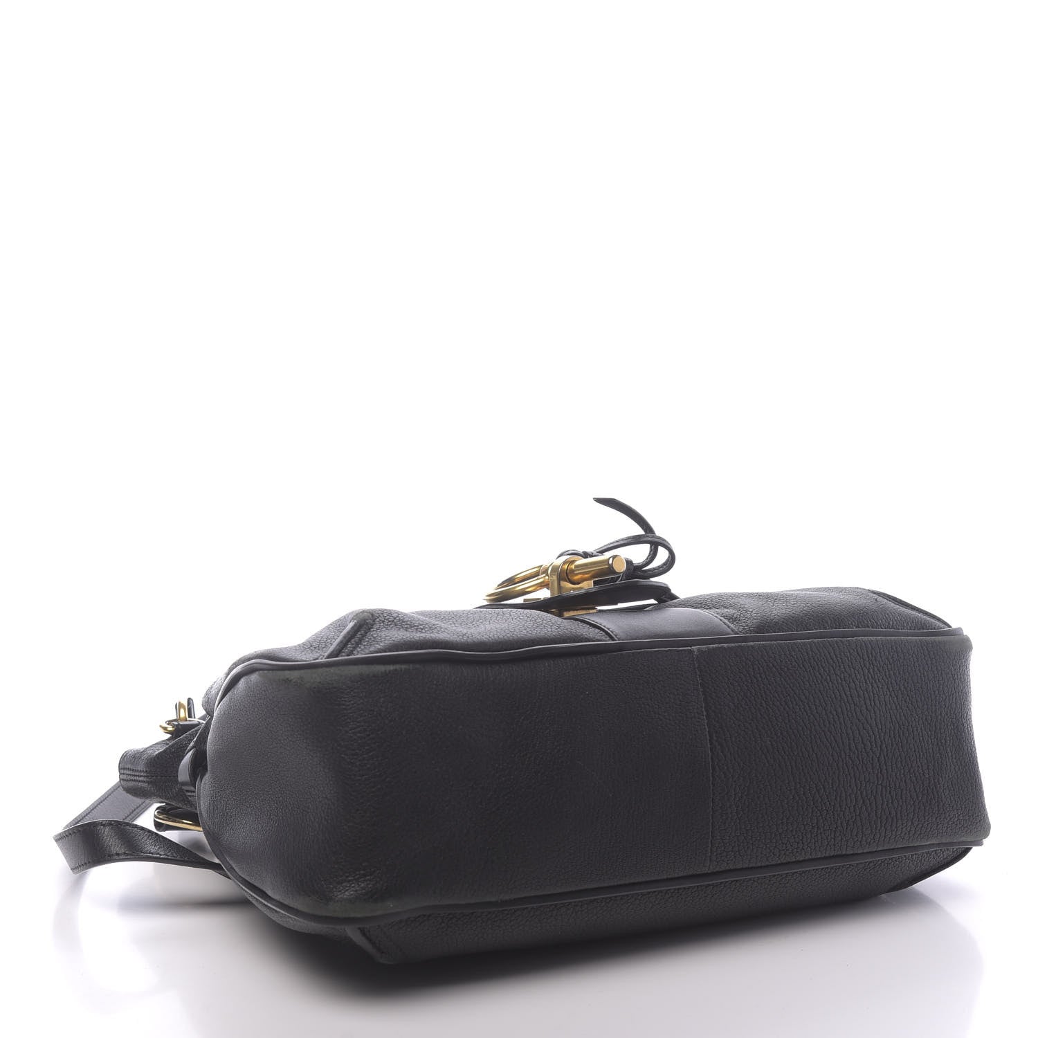 Chloe Grained Lambskin Calfskin Medium Lexa Shoulder Bag Black 4 of 13