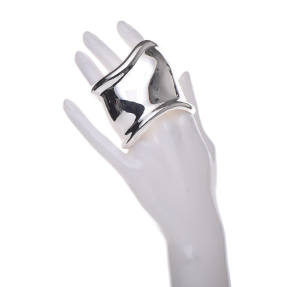 Tiffany Sterling Silver Medium Elsa Peretti Right Wrist Bone Cuff Bracelet 2 of 4