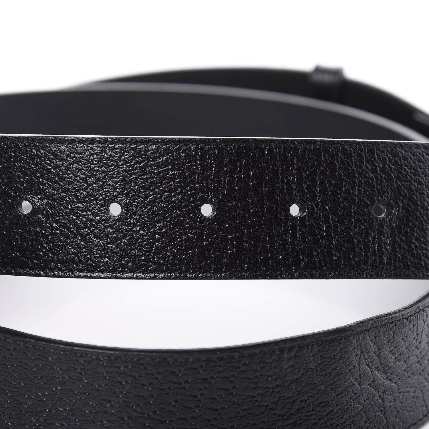 Gucci Textured Calfskin Double G 40mm Belt 110 44 Black 5 of 6