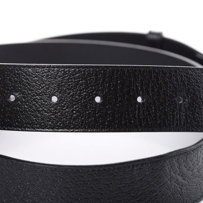 Gucci Textured Calfskin Double G 40mm Belt 110 44 Black 5 of 6