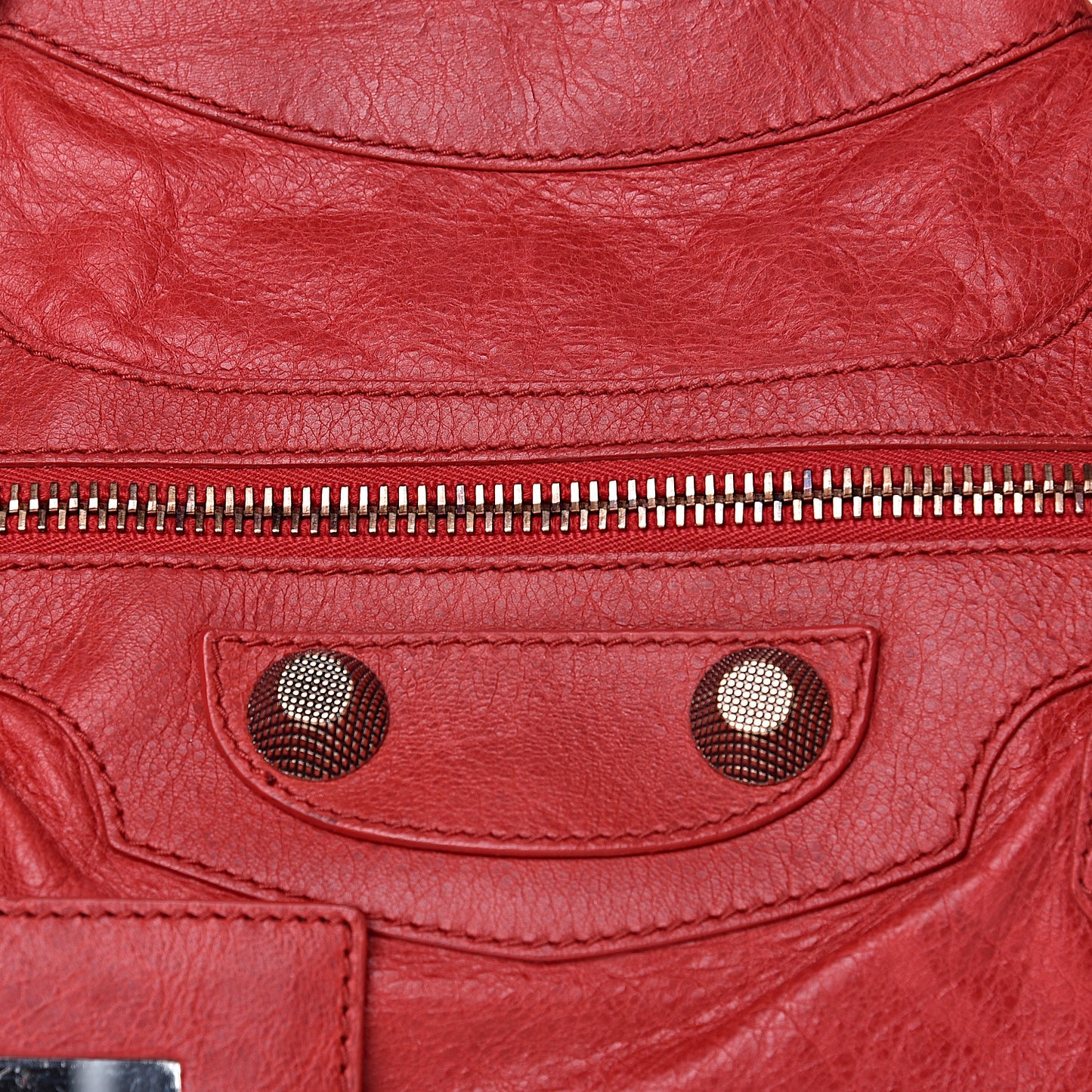 Agneau Giant 21 Rose Gold Hardware City Rouge Coquelicot