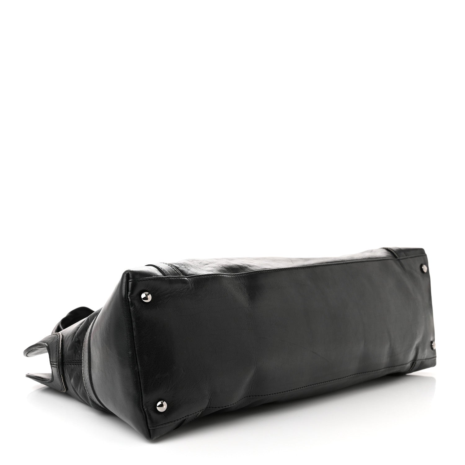Chanel Lambskin East West Soho Shopper Black 4 of 15