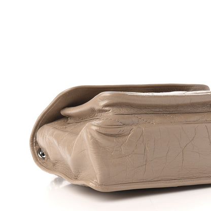 Saint Laurent Crinkled Calfskin Matelasse Monogram Medium Niki Chain Satchel Light Taupe 9 of 11