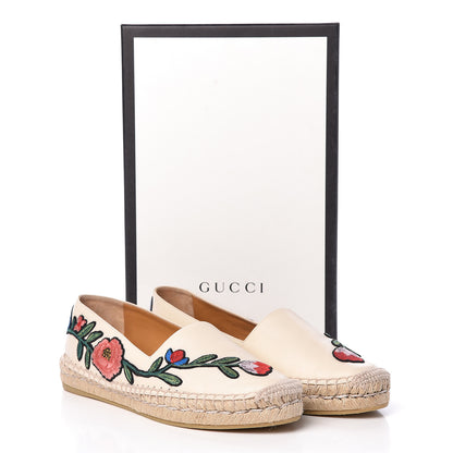 Gucci Nappa Ophelia Espadrilles 38.5 Mystic White 8 of 8