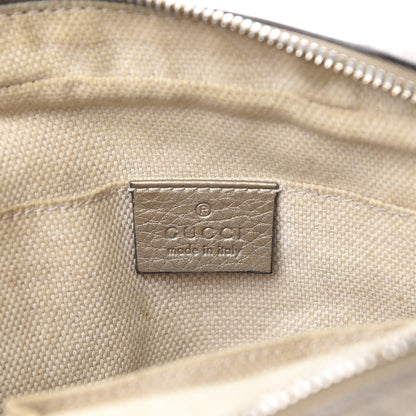 Gucci Metallic Pebbled Calfskin Small Soho Disco Bag Golden Beige 6 of 23