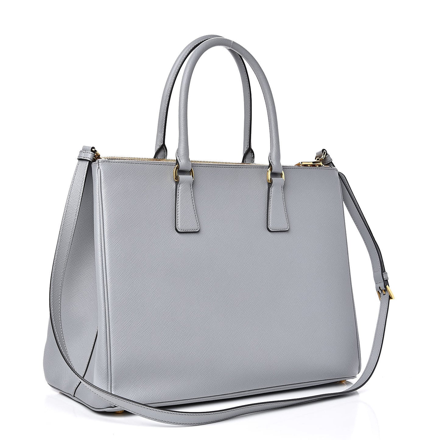 Saffiano Large Galleria Double Zip Tote Granito