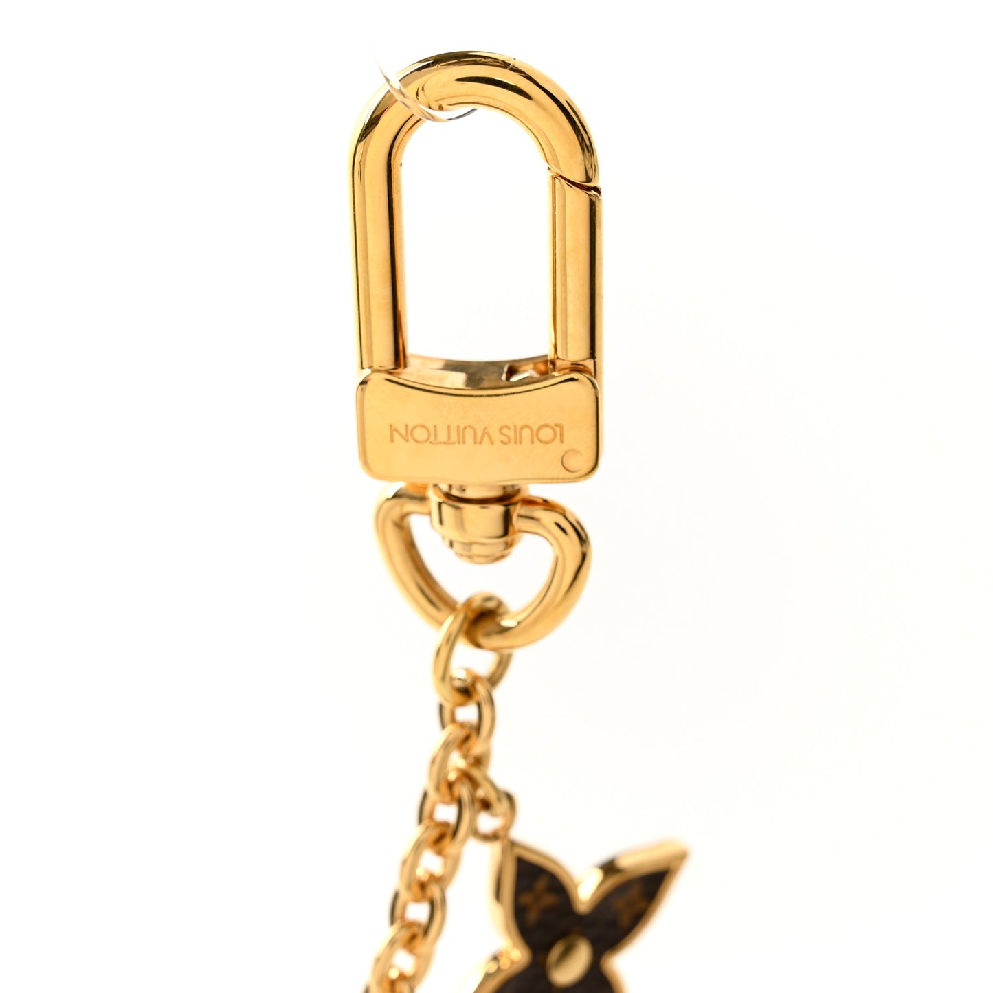 Monogram Spring Street Bag Charm Key Holder Gold
