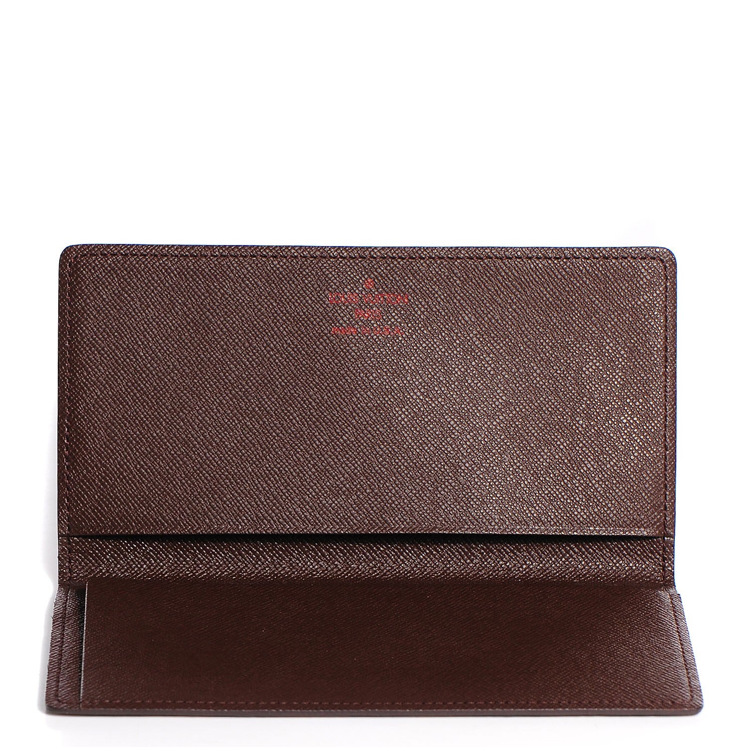 Louis Vuitton Damier Ebene Simple Checkbook Cover Wallet 5 of 7