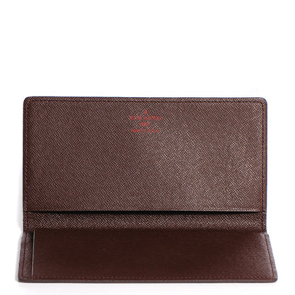 Louis Vuitton Damier Ebene Simple Checkbook Cover Wallet 5 of 7