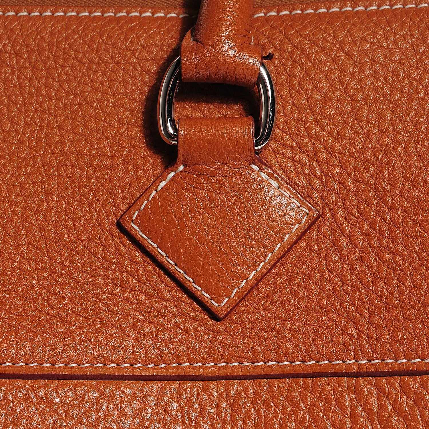 Hermes Taurillon Clemence Shoulder Atlas Satchel Gold 13 of 15