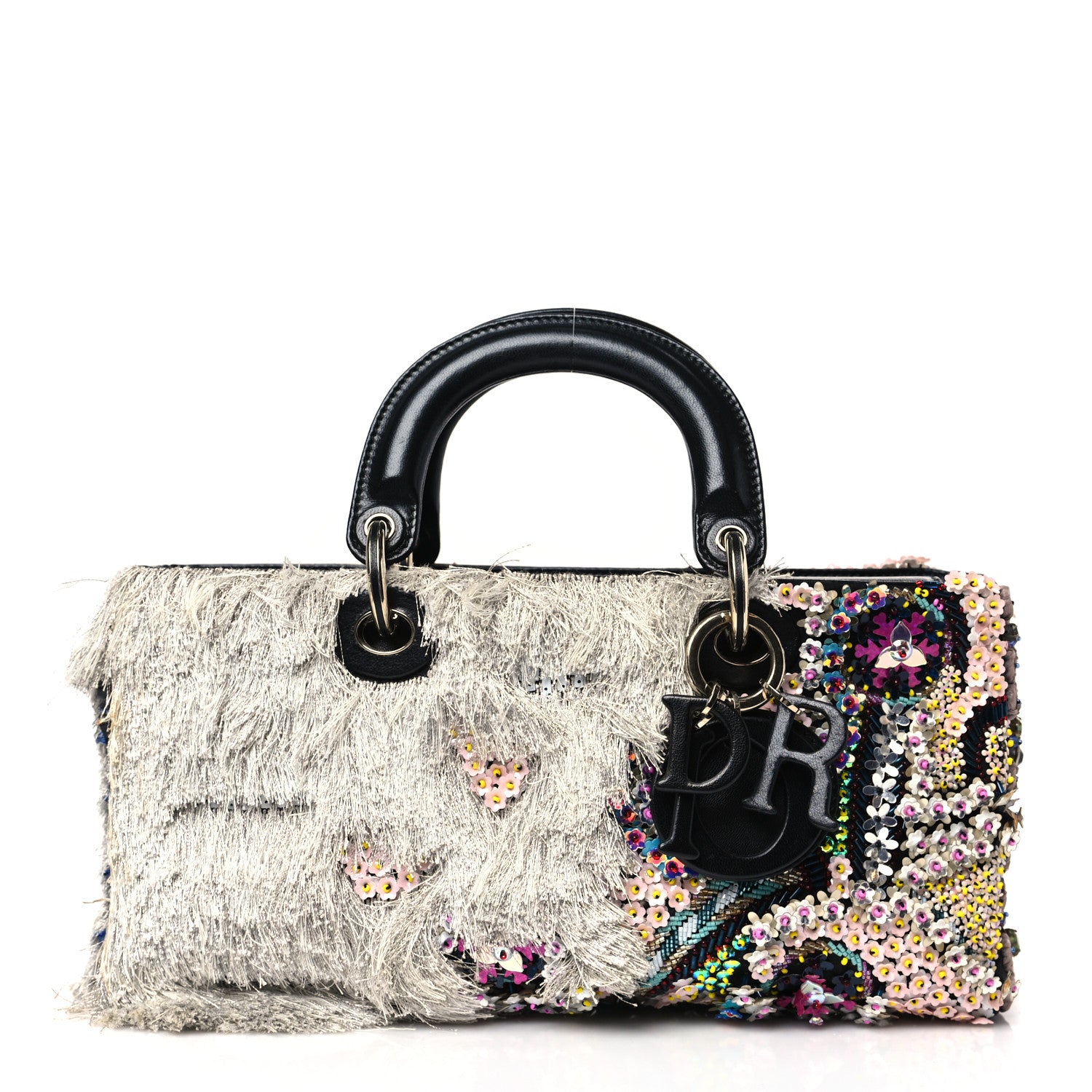 Christian Dior Calfskin Embroidered Sequin East West Lady Dior Multicolor 1 of 8