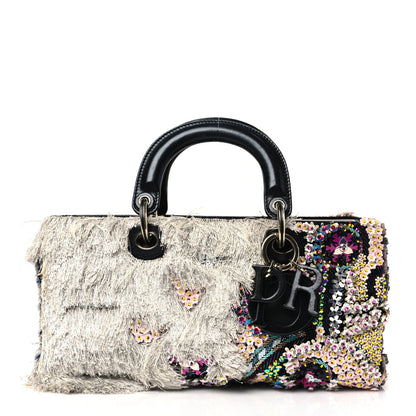 Christian Dior Calfskin Embroidered Sequin East West Lady Dior Multicolor 1 of 8