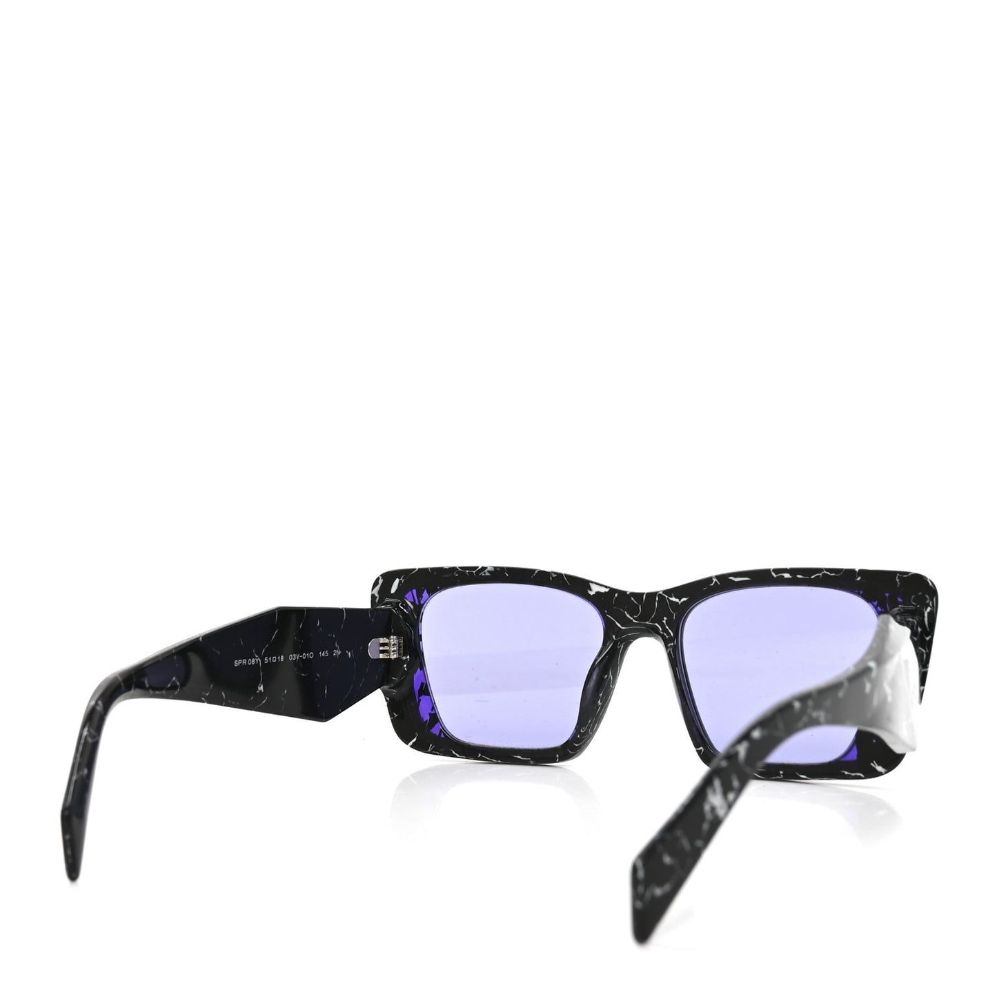 Acetate Symbole Sunglasses SPR 08Y Black Marble