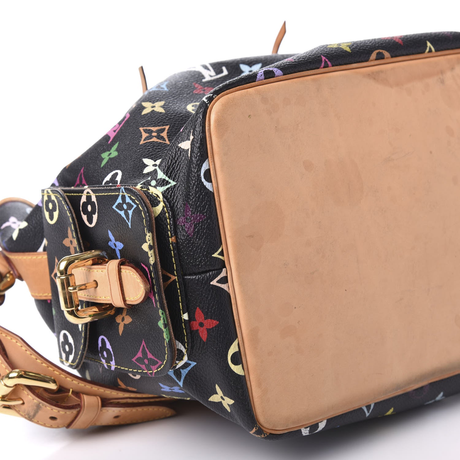 Louis Vuitton Monogram Multicolor Petit Noe Black 6 of 10