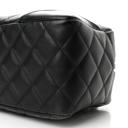 Chanel Calfskin Quilted Small Cambon Bowler Black White 10 of 10