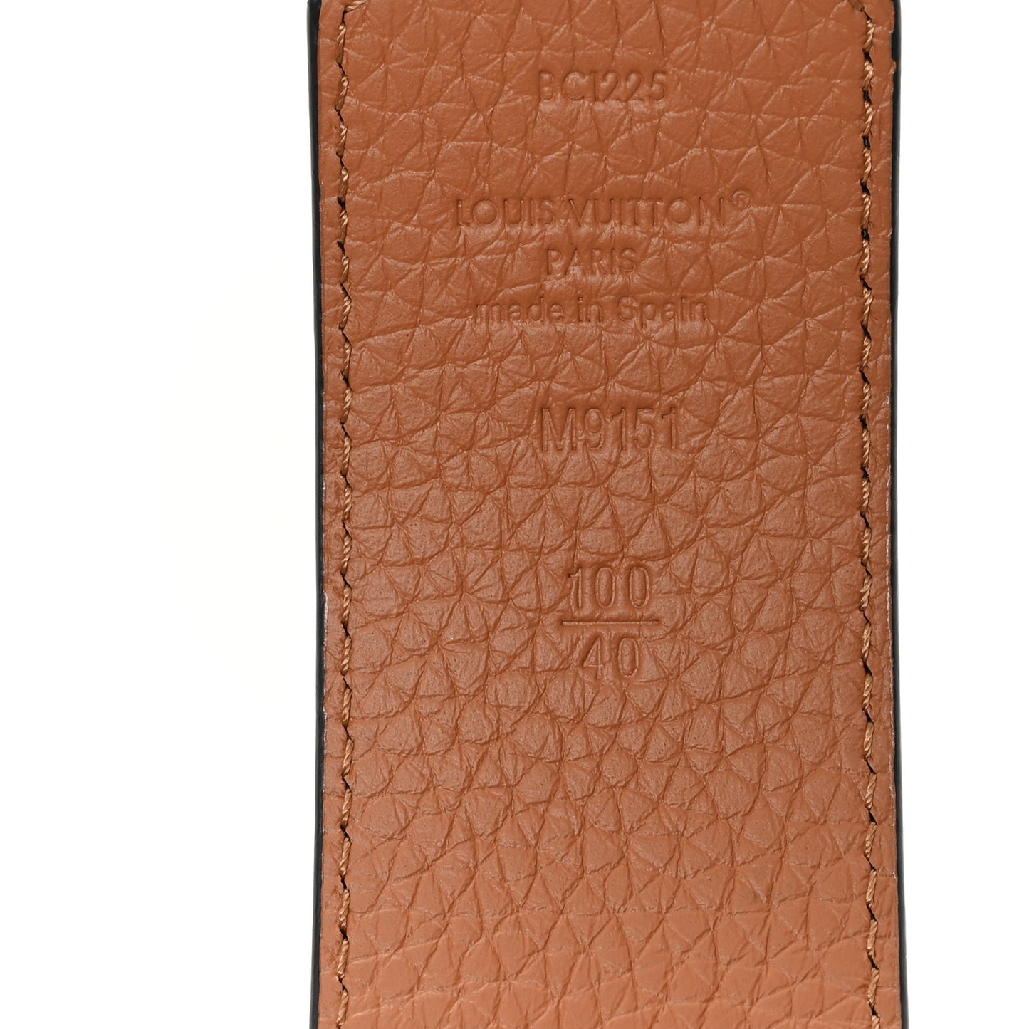 Taurillon Calfskin 30mm LV Initiales Reversible Belt 100 40 Black