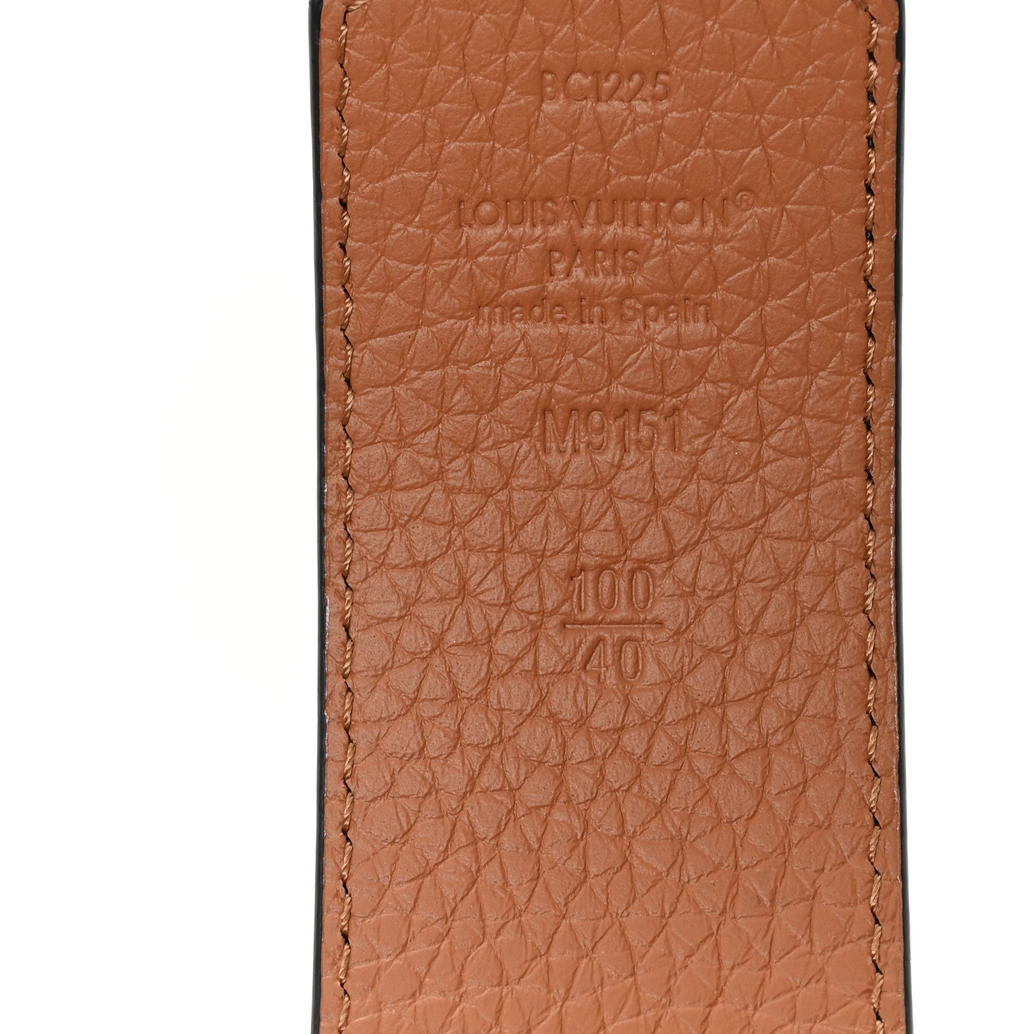 Louis Vuitton Taurillon Calfskin 30mm LV Initiales Reversible Belt 100 40 Black 4 of 5